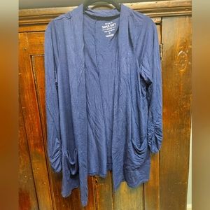 Torrid Super Soft Boyfriend Cardigan Navy Blue Size 0